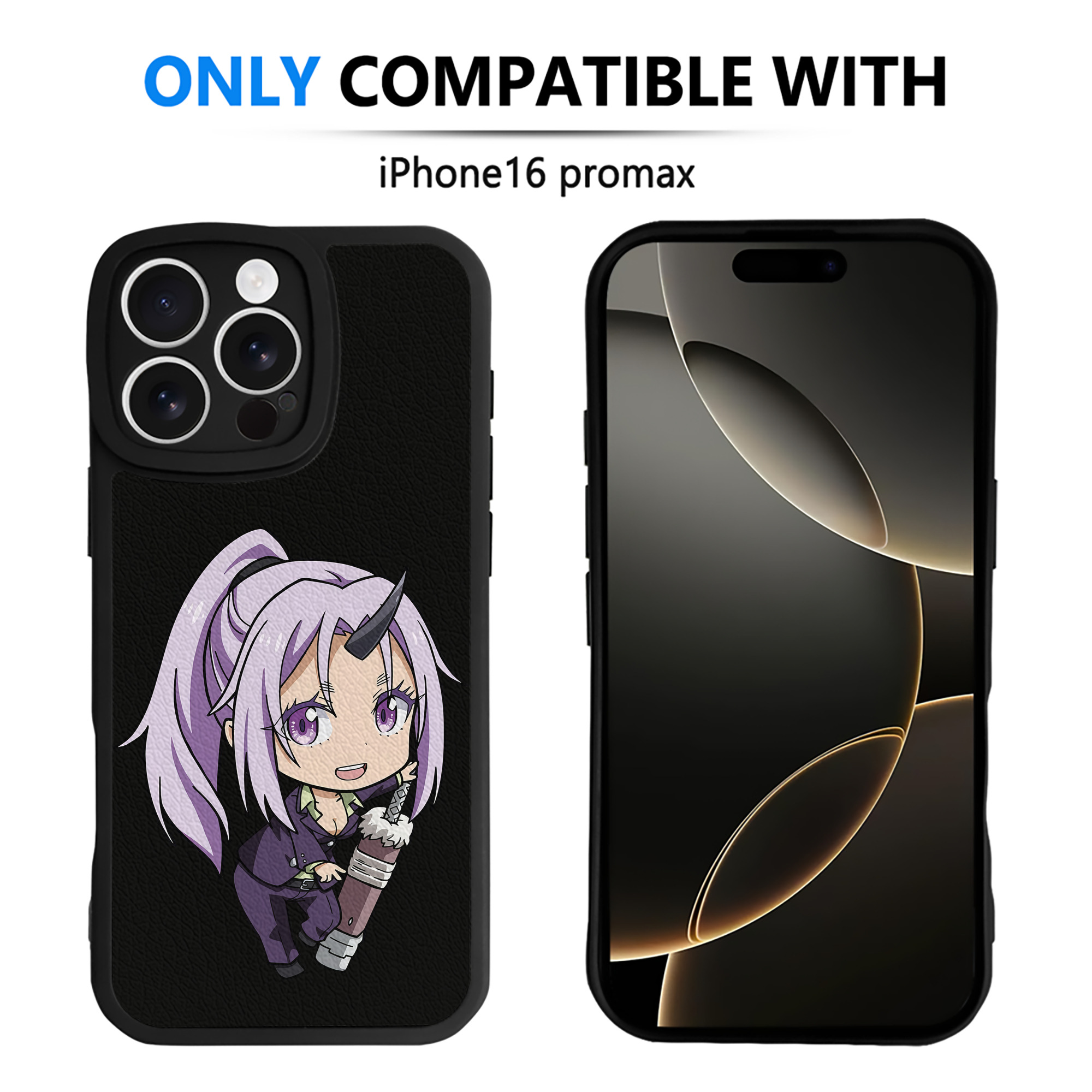 （画像用） 転スラ Regarding Reincarnated to Slime 【iPhone 16シリーズ対応】シリコンスマホケース（レザー調） 材質：シリコン